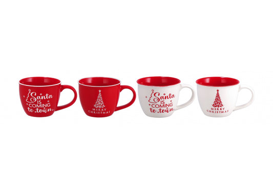 Tazza in Porcellana New Bone China – Assortimento 2 decori e 2 colori