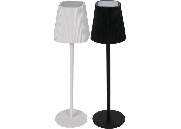 Lampada da tavolo touch ricaricabile Elva – USB‑C – 2 colori – Ø7×27 cm