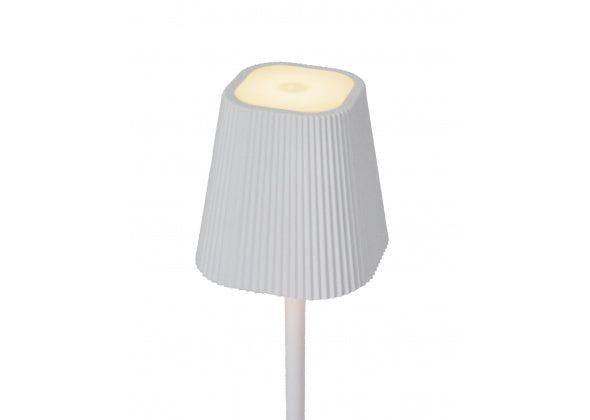 Lampada da tavolo touch ricaricabile Elva – USB‑C – 2 colori – Ø7×27 cm