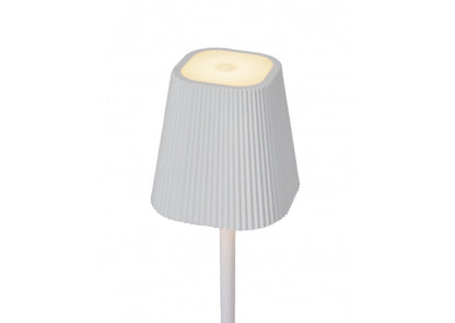 Lampada da tavolo touch ricaricabile Elva – USB‑C – 2 colori – Ø7×27 cm