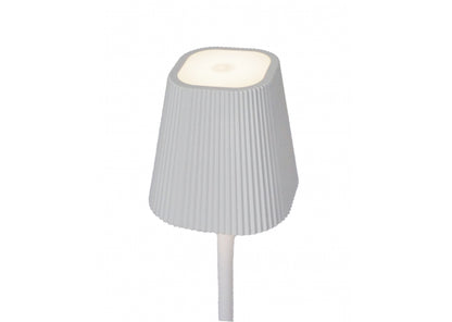 Lampada da tavolo touch ricaricabile Elva – USB‑C – 2 colori – Ø7×27 cm