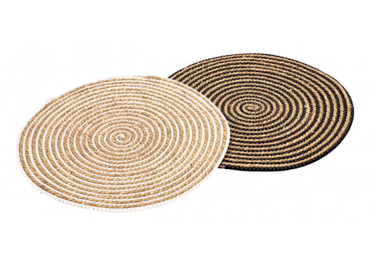 Tovaglietta in giacinto d’acqua Ø38 cm – naturale – 2 colori assortiti